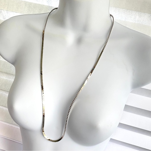 KOREA Silvertone Vintage Chain 30" - Picture 6 of 8